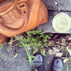 Tory Burch Cognac Satchel with Top Handle ❤️